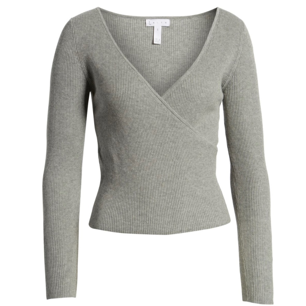 Leith Rib Wrapped Sweater